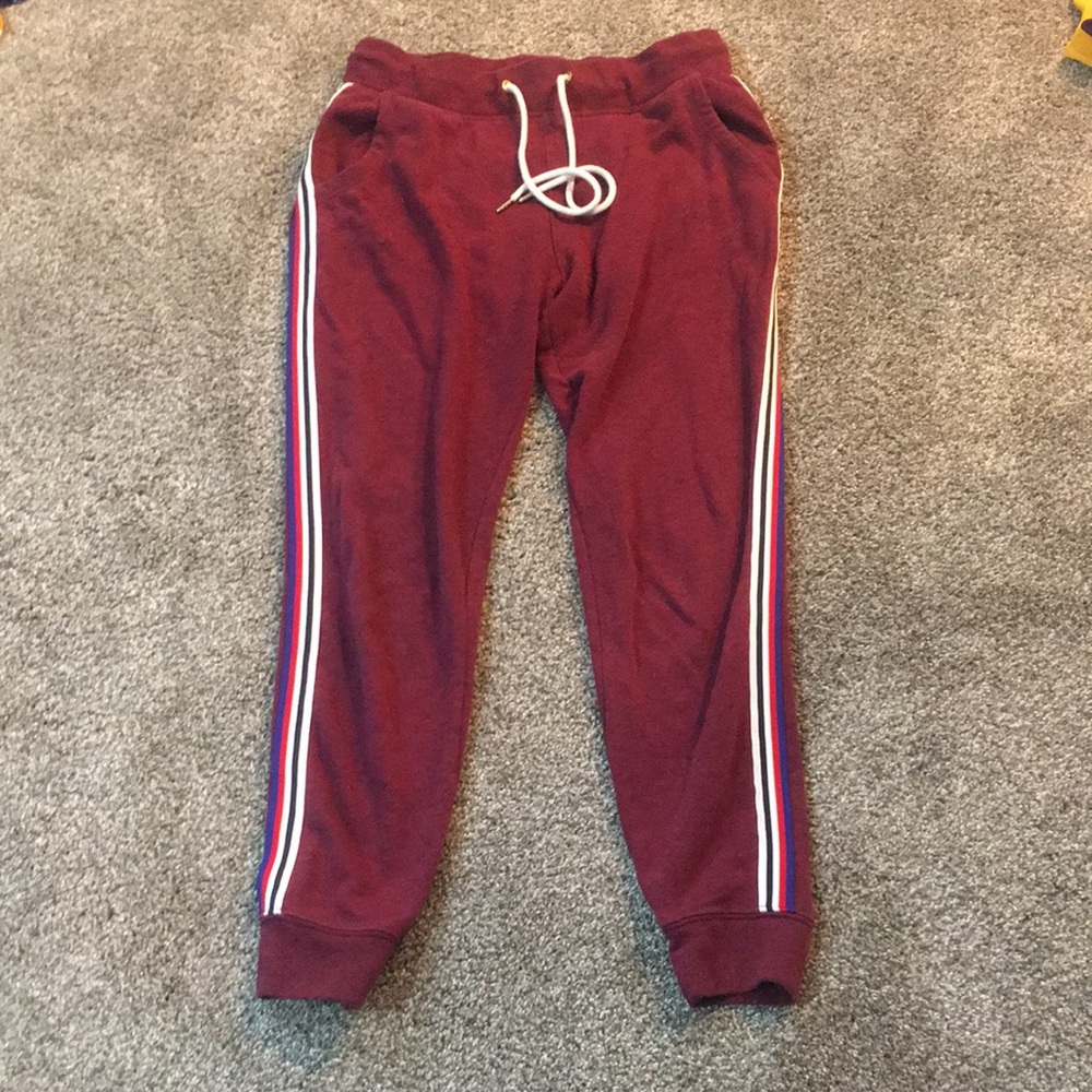 maroon sweats